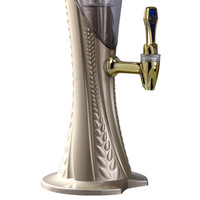 Colonne de bière pression en plastique lumineuse de table 3L Distributeur de boissons pour bar, fête et restaurant