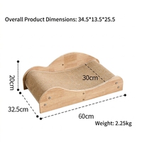 Arbre à chat de luxe en bois durable avec design multicouche, anti-chute et facile à assembler, résistant aux rayures