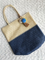 Sac fourre-tout d'été pour femme, 3 couleurs, avec fermeture éclair simple, en matériau tressé et doublure en polyester, idéal pour la plage et les voyages, vente en gros