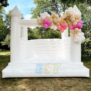 Castillo Inflable Comercial Moonwalk de 10x10, Brincolín, Jumper de PVC Blanco para Bodas y Fiestas - Product Image 2