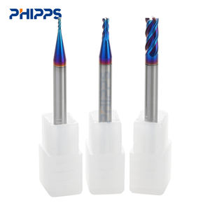 Фреза концевая плоская HRC65, 4 мм, 2 мм, 6 мм, 4-зубая, 4-флейтная, из цементированного карбида вольфрама, для ЧПУ - Product Image 3