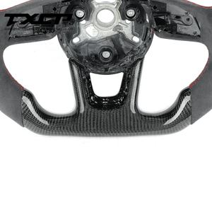 Volant personnalisé en Alcantara et fibre de carbone compatible avec <span class=keywords><strong>AUDI</strong></span> A3 A4 RS3 RS4 RS5 RS6 RS7 A5 A6 A7 <span class=keywords><strong>A8</strong></span> A1 B9 B8.5 B8 Volant LED - Product Image 4