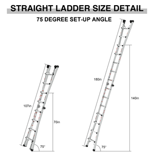 Mỹ Kho Miễn Phí Vận Chuyển Khung Nhôm Mở Rộng Có Thể Gập Lại Cầu Thang Giàn Giáo Thang Di Động Kính Thiên Văn Thang - Product Image 3