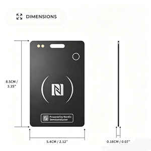 Traceur Bluetooth Nordic Solution Sine Card avec NFC pour clés, compatible avec l'application Google Find Hub, localisation GPS mondiale. - Product Image 5