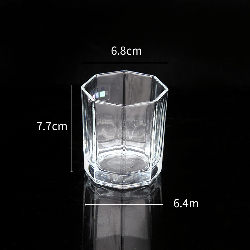 Pequeña taza de comedor octogonal