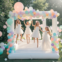 Château gonflable de luxe personnalisé WINSUN, trampoline commercial, château gonflable blanc pour mariage et fête