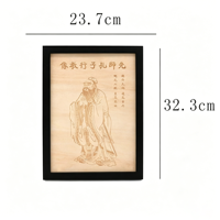 Service de découpe laser en usine, gravure laser, artisanat en bois de haute qualité, acceptation des commandes OEM/ODM, plaque murale décorative en bois gravable