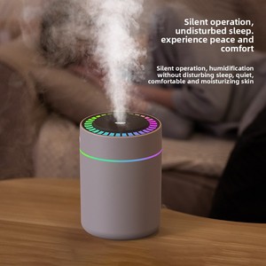 New Arrival USB Portable Mini Plastic Car & Home Ultrasonic Humidifier with Colorful Night Lights 0.5L Capacity 36dB <b>Noise</b> - Product Image 4