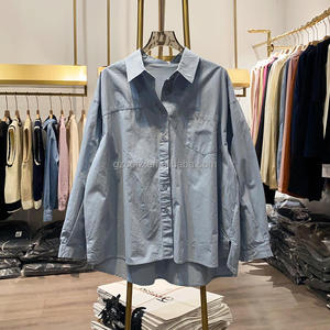 <span class=keywords><strong>Camisa</strong></span> <span class=keywords><strong>de</strong></span> <span class=keywords><strong>Manga</strong></span> <span class=keywords><strong>Larga</strong></span> <span class=keywords><strong>de</strong></span> Primavera, Estilo Coreano, Simple y Holgada, <span class=keywords><strong>Camisa</strong></span> <span class=keywords><strong>de</strong></span> <span class=keywords><strong>Mujer</strong></span> a Rayas Azules y Blancas, <span class=keywords><strong>Camisa</strong></span> Estilo Coreano - Product Image 4