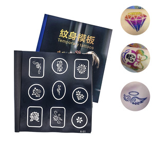 <span class=keywords><strong>Plantillas</strong></span> de henna reutilizables con purpurina, múltiples diseños, aerógrafo, <span class=keywords><strong>plantillas</strong></span> de tatuaje de henna, plantilla de tatuaje para pintura corporal - Product Image 1