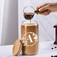 Tasses à sublimation personnalisées de 16 oz, tasses à bière et tasses à café avec couvercles en bambou et pailles, directement de l'usine, pour cadeaux d'entreprise