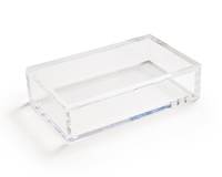 Boîte de rangement pour mahjong en acrylique transparent haut de gamme, style américain, boîte de rangement pour 160 tuiles de mahjong