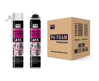 Mousse de polyuréthane en spray haute isolation thermique 750 ml, flexible et élastique, pour tous les types de bois