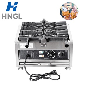 Machine à gaufres électriques Taiyaki en forme de poisson à bouche ouverte, modèle 5 Fish <span class=keywords><strong>Campbon</strong></span>, pour la vente en gros de snacks commerciaux – Offre spéciale - Product Image 5