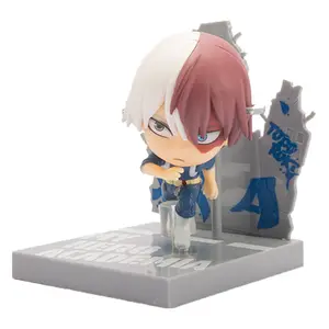 Boku no Hero Academia My Hero Academia Todoroki Shoto Cartoon Toys Statue Q-version Anime PVC Action Figure 9cm