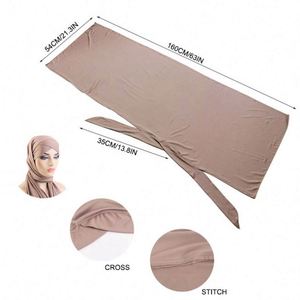 Pañuelos Hijab Largos Musulmanes con Logotipo Personalizado al por Mayor, Chales, Turbantes, Hijabs de Chifón Transpirable para Mujer - Product Image 3