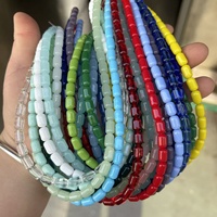 Perles en verre naturel de 6x9mm, finition brillante, en vrac, sur fils, pour la fabrication de bijoux, destinées aux acheteurs en gros