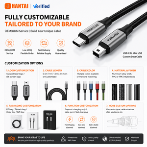 Cable de Sincronización USB-C a Mini USB Premium de 1.5m, Cable de Carga Rápida Tipo C a Mini B de 5 Pines para Cámara Digital GoPro <span class=keywords><strong>Hero</strong></span> 3+ 4 - Product Image 4