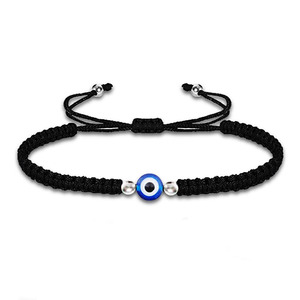 Adjustable Evil Eye Braided <b>Bracelet</b> Black Rope Couple Jewelry Gift Spring 2024 Yiwu Origin YM-0299 - Product Image 4