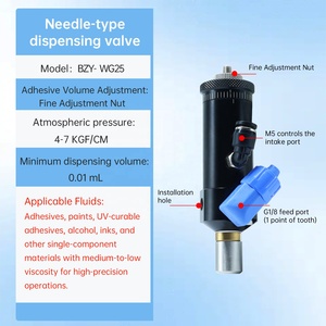 Valve de distribution monofluide à poinçon pour adhésifs à faible viscosité, <span class=keywords><strong>colle</strong></span> jaune, <span class=keywords><strong>colle</strong></span> UV, latex blanc, moteur 220V, garantie 1 an, marque BZY - Product Image 3