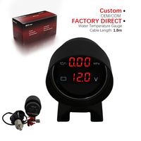Manomètre universel MrGauge 2 en 1 pour pression d'huile et voltmètre, écran LCD numérique 12V avec éclairage rouge, capteur d'huile 1/8 NPT pour voiture, camion, moto