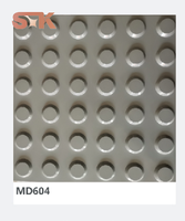 Dalles de pavage tactiles en caoutchouc haute densité pour trottoirs, dalles tactiles en caoutchouc flexibles professionnelles pour l'extérieur