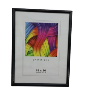 Fabbrica semplice nero ecologico con immagine colorata decorata MDF foto in legno fotogramma 21x30cm o dimensioni personalizzate - Product Image 1