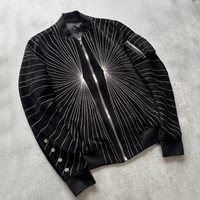 Pour DiZNEW Simple mode veste noire nouvelle définition personnalité charme grande taille respirant lavé bouton décoration nulle part salut
