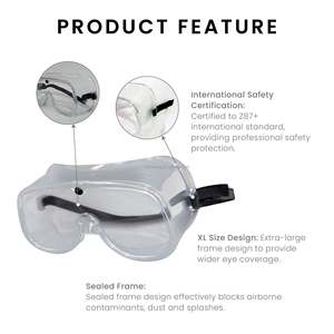 ANSI Z87.2 Customized packaging Fit over the glasses wood cutting safety goggles - Product Image 6