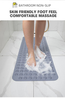 Alfombrilla de Ducha de PVC Inodora al por Mayor, Alfombrilla Antideslizante para Bañera con Puntos de Masaje, Múltiples Tamaños y Colores