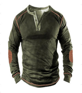 Vente en gros Sweat-shirt col en V pour hommes pour l'extérieur <span class=keywords><strong>Pull</strong></span>-over tactique à col chaud Combinaison d'entraînement personnalisée - Product Image 4