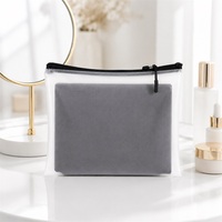Sac de rangement cosmétique transparent en PVC grande capacité, avec logo personnalisé, trousse de toilette de voyage, étui à fermeture éclair étanche, fournisseur