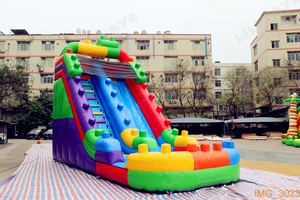 Tốt nhất 0.55mm Plato PVC Inflatable Land trượt cho trẻ em và người lớn, bền khổng lồ khô trượt cho sự kiện và bên cho thuê - Product Image 3