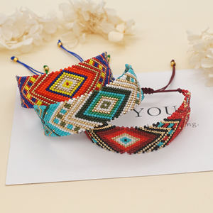 Gelang gaya Boho Go2hobo untuk wanita perhiasan Yunani manik-manik buatan tangan etnik kalung mata jahat Turki perhiasan desainer - Product Image 1