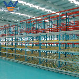 Стеллажи гравитационные стальные для хранения коробок, логистических систем склада, систем выдачи товаров, регулируемая конструкция, стеллаж для проточной логистики картонных коробок - Product Image 4