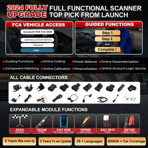 LAUNCH X431 PRO3S + V5.0 Outil d'analyse bidirectionnelle Fonction complète du système Scanner de diagnostic ECU Codage Auto Tool - Product Image 4
