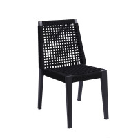 Ticari Premium Restoran Yemek Sandalyesi Dış Mekan Dayanıklı Modern Alüminyum Su Geçirmez UV Dayanımlı İstiflenebilir Bahçe Park Dinlenme Sandalyesi