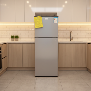 Refrigerador BCD-148 Inteligente, Sin Escarcha, de Acero Inoxidable, de Doble Puerta con Congelador Superior, a Gas/Eléctrico, Nuevo, para Uso Doméstico - Product Image 4