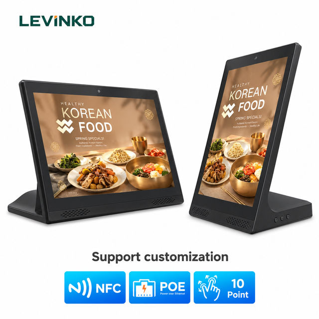 OEM Customized 10.1 Inch L Shaped Android 11 IPS Touch Screen Tablet with RJ45 and NFC