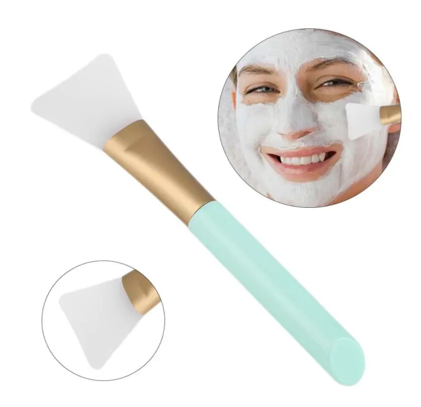 Hot Selling Clear Silikon Gesichts maske Pinsel Gesichts schlamm Maske Applikator Bürste Haar Körper lotion DRY Clay Mixed Brush