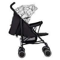 Poussette parapluie légère pour bébé avec cadre pliable en fer, dossier et repose-pieds réglables, possibilité de s'asseoir et de se coucher
