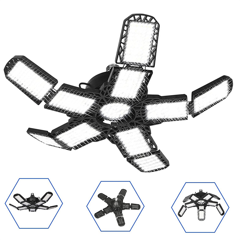 Hot Sale Deformable Outdoor Led Parking Folding Garage Lights Light 6000 Lumen