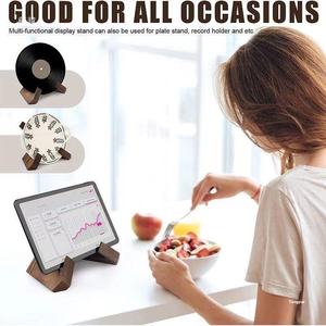 Modern Home Use Wooden <strong>Recipe</strong> Holder with Lazy Stand for Reading and Displaying on Kitchen Desktop - Product Image 2