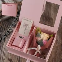 Idée pour la Saint-Valentin : Ensemble de fleurs artificielles à l'arôme de rose, cadeaux pour femmes et filles, souvenir pratique, cadeau d'anniversaire léger