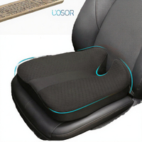 Coussin de siège en mousse à mémoire de forme orthopédique tricoté en forme de cale pour soulager les douleurs lombaires, des hanches et des poignets, personnalisable pour le bureau et la conduite