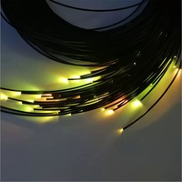 Kit d'éclairage de piscine ciel étoilé à fibres optiques LED RGBW étanche IP68, câble optique simple/multi-brins dimmable 220V/110V/12V