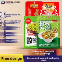 Sachets d'emballage personnalisés en petite série pour légumes marinés, chips, chewing-gum, moutarde, cornichons et radis séchés