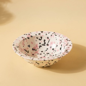 Support de gamelle pour petits animaux, bol en céramique style peinture à l'encre pour chats et chiens, avec support surélevé, adapté aux chats et aux chiens - Product Image 6