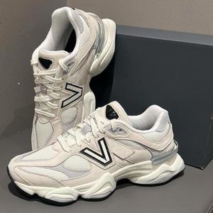 รองเท้ากีฬาแบบลำลองสำหรับ9060ผู้ชายและผู้หญิงหนังวัวชั้นหนึ่งหรูหราดีไซน์แบรนด์หรู - Product Image 3