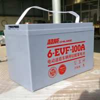 Batterie au plomb-acide Chilwee 6 EVF 100A 12V100Ah, batterie de stockage d'énergie pour chariot élévateur électrique, véhicule électrique, équipement de nettoyage